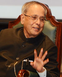 Pranab Mukherjee and Najma Heptulla