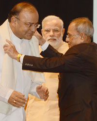 Arun Jaitley and Pranab Mukherjee