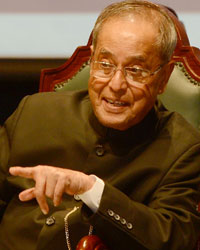 Pranab Mukherjee and Najma Heptulla