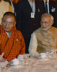 Nawaz Sharif, Narendra Modi, Pranab Mukherjee and Hamid Karzai