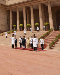 Pranab Mukherjee at Rashtrapati Bhavan