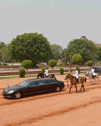 Pranab Mukherjee at Rashtrapati Bhavan