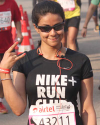 Gul Panag at Airtel Delhi Half Marathon 2014