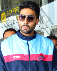 Abhishek Bachchan at Jaipur Pink Panthers Practice Session