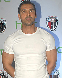 John Abraham at NEUFC Team Jersey Launch