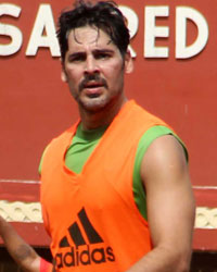 Dino Morea at Ranbir and Arjun at Football Practice Session