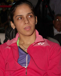 Saina Nehwal at Saina at Junior Badminton Championship