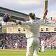 Pietersen acknowledges the crowd during the final day of the fifth test of the Ashes series in London.