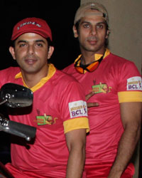 Karan Mehra and Alok Narula at BCL Inaugural Match