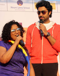 RJ Malishka and Abhishek Bachchan