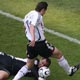 Jose Porras stops a shot from Miroslav Klose