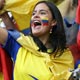 Ecuador fans cheer before the Group A World Cup 2006 soccer match between Poland and Ecuador in Gelsenkirchen