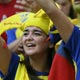 Ecuador fans cheer at the Group A World Cup 2006 soccer match between Poland and Ecuador in Gelsenkirchen