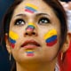 An Ecuador fan sits in the stands during the Group A World Cup 2006 soccer match between Poland and Ecuador in Gelsenkirchen