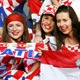 Croatia fans pose before the Group F World Cup 2006 soccer match between Brazil and Croatia in Berlin