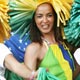 Brazil fans pose before the Group F World Cup 2006 soccer match between Brazil and Croatia in Berlin