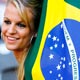 Brazil fan smiles before the Group F World Cup 2006 soccer match between Brazil and Croatia in Berlin