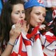 Croatia fans gesture before the Group F World Cup 2006 soccer match between Brazil and Croatia in Berlin