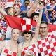 Croatia fans cheer before the Group F World Cup 2006 soccer match between Brazil and Croatia in Berlin