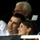 Crown Prince Felipe and Princess Letizia watch the Group H World Cup 2006 soccer match between Spain and Ukraine