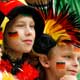 Germany fans wait in the stands before the Group A World Cup 2006 soccer match between Poland and Germany in Dortmund