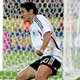 Oliver Neuville celebrates after he scored against Poland in their Group A World Cup 2006 soccer match in Dortmund