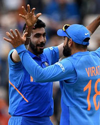 Jasprit Bumrah and Virat Khohli