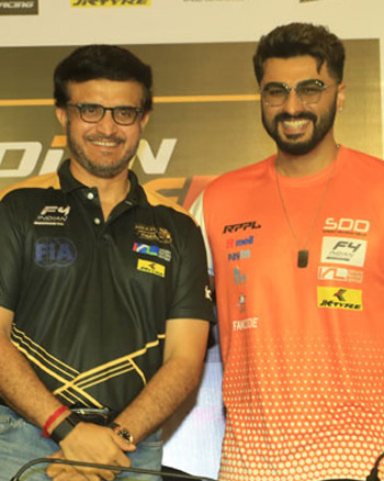 Sourav Ganguly and Arjun Kapoor
