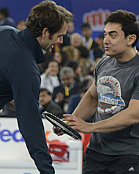 Roger Federer and Aamir Khan