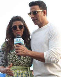 Nimrat Kaur and Akshay Kumar