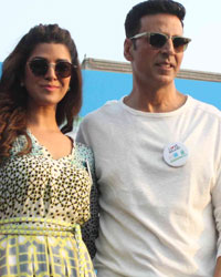 Nimrat Kaur and Akshay Kumar