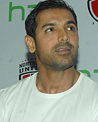 John Abraham during NorthEast United Football Club Jersy Launch