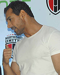 John Abraham during NorthEast United Football Club Jersy Launch