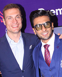 Manchester United star Nemanja Vidic and Ranveer Singh