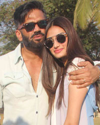 Sunil Shetty and Athiya Shetty