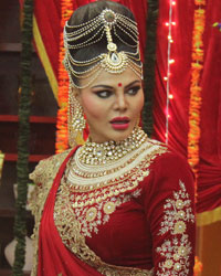 Rakhi Sawant at Bride Hunt For Ajaz Khan in Comedy Class