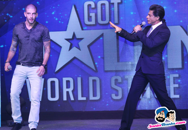 Shah Rukh Khan during the announcement of Colors' new show 'Got Talent World Stage Live'