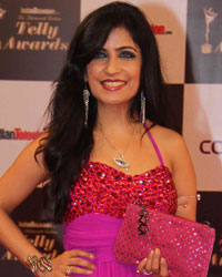 Shibani Kashyap at Indian Telly Awards 2014