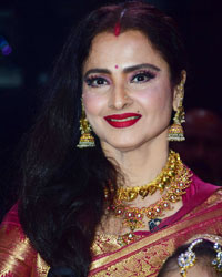 Rekha at Rekha on The Sets of Super Dancer