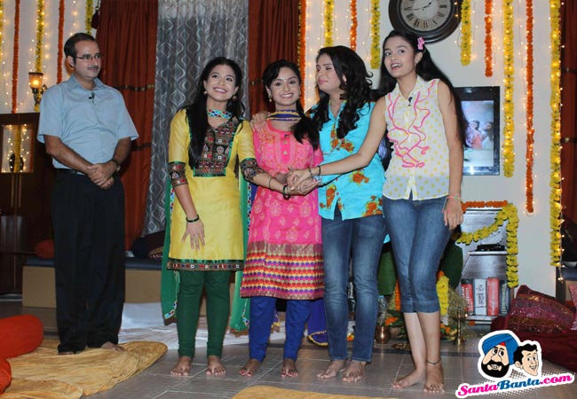 On the sets of serial 'Shashtri Sisters'