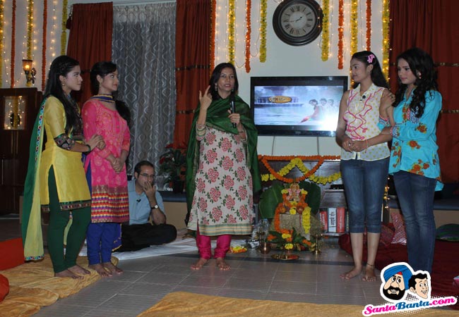 On the sets of serial 'Shashtri Sisters'