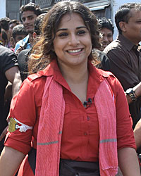 Vidya Balan at Vidya Balan Shoots For Mission Sapney