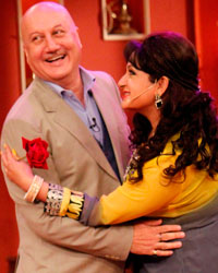 Anupam Kher and Upasana Singh