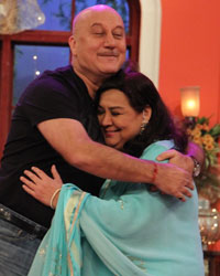 Anupam Kher and Farida Jalal