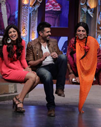 Shilpa Shetty, Harman Baweja and Manish Paul