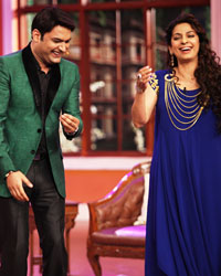 Madhuri Dixit, Kapil Sharma and Juhi Chawla