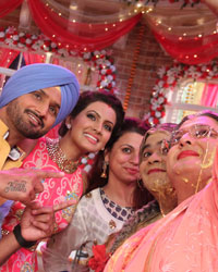 Harbhajan Singh, Geeta Basra and Ali Asgar