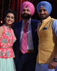 Geeta Basra, Navjot Singh Sidhu and Harbhajan Singh