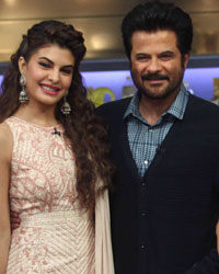 Jacqueline Fernandez on the sets of Farah Ki Daawat