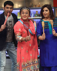 Kapil Sharma, Ali Asgar and Farah Khan